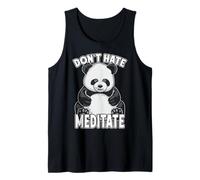 Don't Hate Meditate Yoga Panda Bear Tank Top