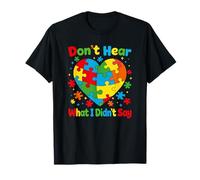Don't Hear What I Didn't Say Autism Awareness Groovy T-Shirt