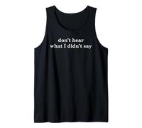 Don't Hear What I Didn't Say Autism Love on the Spectrum Tank Top
