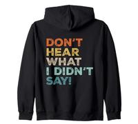 Don't Hear What I Didn't Say Mental Health Retro Autistic Zip Hoodie