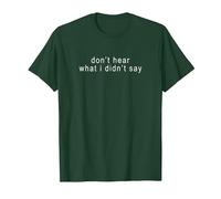 Don't Hear What I Didn't Say Minimalist Autism Awareness T-Shirt, Men, Dark Green, 3X-Large