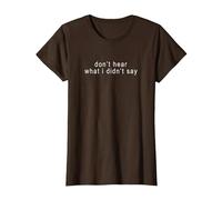 Don't Hear What I Didn't Say Minimalist Autism Awareness T-Shirt, Women, Brown, 3X-Large