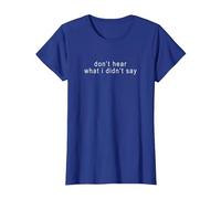 Don't Hear What I Didn't Say Minimalist Autism Awareness T-Shirt, Women, Royal Blue, X-Small