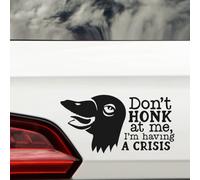 Don't Honk Funny Car Stickers - Van Stickers - Campervan Decals - New Driver Sticker - Bumper Stickers - Funny Car Accessories (Black)