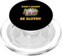 Don't Hurry Be Slothy Relax Lazy Sleeping Sloth PopSockets PopGrip for MagSafe