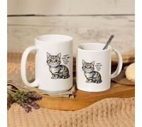 Don't Judge Me My Cat Already Does Funny Cat Mug 15oz