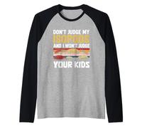 Don't Judge My Isopods and I Won't Your Kids Funny Retro Raglan Baseball Tee