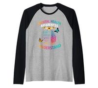 Don't Judge What You Dont Understand Mental Health Awareness Raglan Baseball Tee