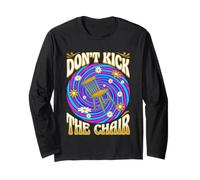 Don't Kick The Chair Retro 70s Psychedelic Time Vortex Long Sleeve T-Shirt