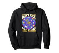 Don't Kick The Chair Retro 70s Psychedelic Time Vortex Pullover Hoodie