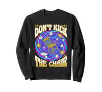 Don't Kick The Chair Retro 70s Psychedelic Time Vortex Sweatshirt