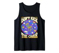 Don't Kick The Chair Retro 70s Psychedelic Time Vortex Tank Top