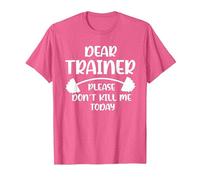 Don't Kill me Today Dear Trainer Please T-Shirt, Men, Pink Heather, XX-Large