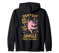 Don't Let Bad Vibes Dim Your Sparkle Protect Your Magic Zip Hoodie