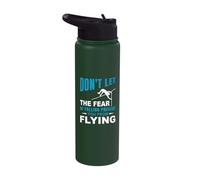 Don't let The Fear of Falling - Pole Vault Stainless Steel Insulated Water Bottle