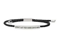 Don't Let the Hard Days Win Bracelet,Adjustable Rope Bracelets Womens,Strength Bracelet,Inspirational Gifts for Women,Simple Handmade Braided Brace/let,Suitable for Family Friends Girls Daily Wear