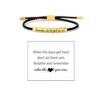 Don't Let The Hard Days Win Bracelet Be Kind of a B Tube Bracelet for Women Let Them Bracelet Inspirational Bracelet Braided Rope Bracelet Best Friend Bracelet Remember Who The F You are Bracelet, One