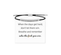 Dont Let the Hard Days Win Bracelet for Women Engraved Bracelets for Women Stainless Steel Serenity Prayer Bracelet Inspirational Bracelet for Women Men Inspirational Jewelry Gifts, L, alloy, no