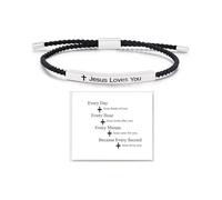 Dont Let The Hard Days Win Bracelet Inspirational Gifts for Women Adjustable Braided Tube Bracelet Don't Let The Hard Days Win Bracelets for Women Trendy 2025, Alloy, no gemstone
