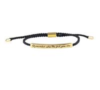 Don't Let The Hard Days Win Bracelet,Remember Who The You Are Motivational Strength Strength Bracelet For Women Adjustable Handmade Hand Braided Clasp String,With Inspirational Card(Gold)
