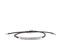 Don't Let The Hard Days Win Bracelet,With Inspirational Card,Remember Who The You Are Motivational Strength Bracelet, Adjustable Handmade Braided Tube Bracelets (Brown)