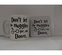 Dont let the Muggles get you Down Picture Mug & Coaster Set
