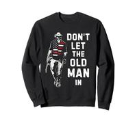 Don't let The Old Man in Vintage Man Walking with a Guitar Sweatshirt