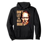 Don't let the old man in vintage Old Man Face, a cowboy Pullover Hoodie