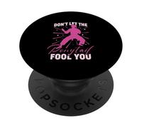 Don't Let The Ponytail Fool You Karate Taekwondo Athletes PopSockets Adhesive PopGrip