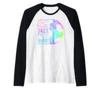 Don't Let The Pretty Face Fool You I'm A Beast In My Cleats Raglan Baseball Tee