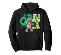 Don't let this pretty face fool you I roll like a boss sista Pullover Hoodie