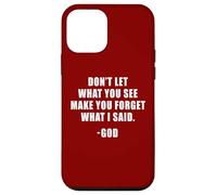 Don't Let What You See: Men & Women Christian Faith Reminder Case for iPhone 12 mini