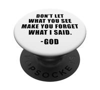 Don't Let What You See: Men & Women Christian Faith Reminder PopSockets Adhesive PopGrip