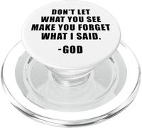 Don't Let What You See: Men & Women Christian Faith Reminder PopSockets PopGrip for MagSafe