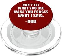 Don't Let What You See: Men & Women Christian Faith Reminder PopSockets PopGrip for MagSafe