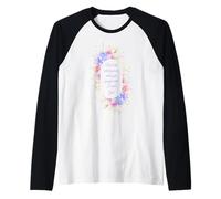 Don't Let What You See - Women Girls Floral Christian Faith Raglan Baseball Tee