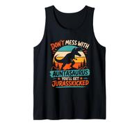 Don't Lie Down with Aunt on Dinosaur Aunt Tank Top