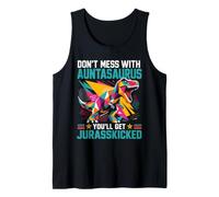 Don't Lie Down with Aunt on Dinosaur Aunt Tank Top