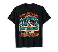 Don't Lie Down with Aunt on Dinosaur Aunt Value Graphic T-Shirt