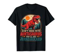 Don't Lie Down with Aunt on Dinosaur Aunt Value Graphic T-Shirt