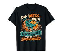 Don't Lie Down with Aunt on Dinosaur Aunt Value Graphic T-Shirt