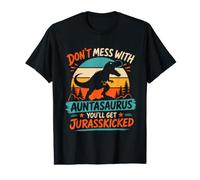 Don't Lie Down with Aunt on Dinosaur Aunt Value Graphic T-Shirt
