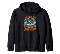 Don't lie down with aunt on dinosaur aunt Zip Hoodie