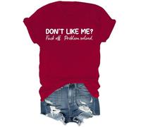 Don't Like Me Fuck Off Problem Solved Art Print Casual T-Shirt,Dont Like Me Fuck Off Problem Solved Shirt Claret