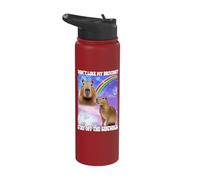 Don't Like My Driving Stay Off The Sidewalk Capybara Stainless Steel Insulated Water Bottle