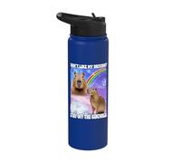 Don't Like My Driving Stay Off The Sidewalk Capybara Stainless Steel Insulated Water Bottle