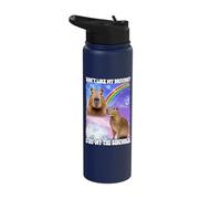 Don't Like My Driving Stay Off The Sidewalk Capybara Stainless Steel Insulated Water Bottle