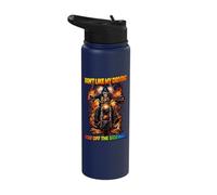 Don't Like My Driving Stay Off The Sidewalk Cringe Skeleton Stainless Steel Insulated Water Bottle