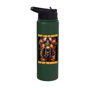 Don't Like My Driving Stay Off The Sidewalk Cringe Skeleton Stainless Steel Insulated Water Bottle