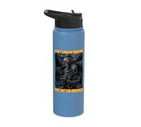 Don't Like My Driving Stay Off The Sidewalk Cringe Skeleton Stainless Steel Insulated Water Bottle